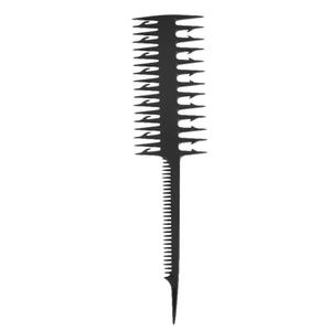 Semme Highlighting Comb, Double-Sided, Dyed Hair Comb for DIY Hair Salon Bath, Black
