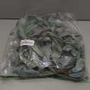 Hairui Lighted Artificial Olive Garland 6FT 96 LED Fairy Lights Battery Operated, Faux Vine Lights with Timer for Spring Christmas Holiday Fireplace Decoration