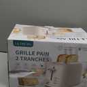 Ultrean Toaster 2 Slice with Extra-Wide Slot for Toasting Bagels, Breads, Waffles & More, Stainless Steel Material with Removable Crumb Tray, 6 Browning Settings (Cream)