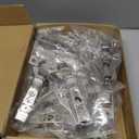 10 Pack 1/2'' Overlay Face Frame Soft Close Hidden Cabinet Hinges, 105 Degree 3D Adjustable Clip On Plate Concealed Kitchen Cupboard Door Hinges with Screws