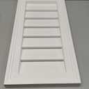 Ekena Millwork 12"W x 24"H x 1 1/8"P, Vertical Gable Vent Louver, Functional
