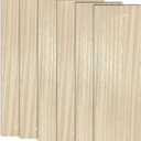 6 Pack Veneered MDF Double Sided Paulownia Wood, MDF Core, 6.4mm 1/ 4th Inch, 5"x15" Chipboard Sheet, Unfinished Wooden Canvas Boards Signs for Crafts