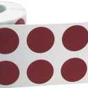Cranberry 1/2" Inch Round Adhesive Labels 1,000 Color Coding Dot Stickers for Efficient Inventory Management, Crafting Projects, and Organizational Tasks in Offices, Schools, and Homes