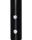 QLLY Adjustable Metal Table Leg, 24-40 inch, 60-100cm, Home Office DIY Desk Leg, Furniture Leg Set (1, Black)