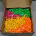 Ecally 96 Pieces Neon Beads Necklaces 33" Glow in The Dark UV Neon Bead Necklaces Glow Party Supplies 80s UV Black Light Accessories Bulk for Birthday Decorations Wedding Mardi Gras Party
