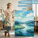 Stretched Canvas for Painting 24x36 Inch Large Canvases for Painting 2 Pack Cotton Big Blank Canvas for Oil Paint Acrylics Pouring Pour Painting Watercolor Tempera
