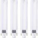 CFL 9W Replacement Light Bulb Compatible with Shieldeck Device, 4 Pack