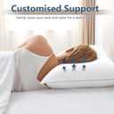 CozyLux Soft Supportive Bed Pillows for Side and Back Sleepers, Oeko-Tex Certified Down Alternative Filling, Hotel Quality Fluffy Sleeping Pillow, White, King - 19" x 34", 1 Pack