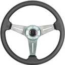 350mm/13.8”Sport Steering Wheel Aluminum Alloy Titanium Spokes Drift Simulation Racing Game Steering Wheel Universal