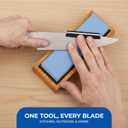 Sharp Pebble Premium Whetstone Knife Sharpening System 1000/6000 Grit Whetstone Knife Sharpener & Honing Kit with Angle Guide & Non-Slip Bamboo Base Guided Beginner Instructions