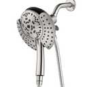 INAVAMZ 2.5GPM Shower Heads with Handheld Spray Combo: 7.2" Rainfall Shower Head & Hand Held Shower Head 2-IN-1 Shower Head with 60" Rotatable Stainless Steel Hose Nickel, Shower Trim Systems