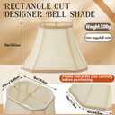 Glooglitter Set of 2 Bell Lamp Shade 6.25"x8" Top 11"x16" Bottom 12" High