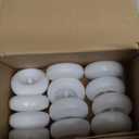 Aignis 24 Flameless LED Floating Candles, 3-Inch Plastic Battery Operated Tealights, Glow Time Over 120 Hours, Cozy Romantic White Light, Suitable for Pool/Bathtub/Hot Bath/Wedding Centerpiece Decor