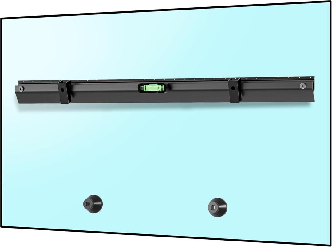 No Stud TV Wall Mount Bracket for 32-75 inch TVs, Sturdy No Drill Drywall TV Mount Up to 150 Lbs, Slim Studless TVs Wall Mount with Max Vesa 600x400mm - Easy Install with Bubble Level