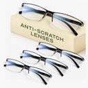 Gaoye Executive Style Reading Glasses Men - Durable Readers with Blue Light Filtering - Comfortable Fit with TR90 Frames