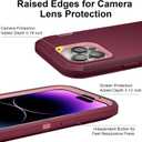 for iPhone 14 Pro Max Case 6.7" with 2 Screen Protector, Full Body Heavy Duty Military Grade Cover, Shockproof/Drop Proof Protection Phone Case (Wine Pink)