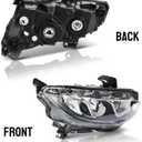 Headlights Assembly Replacement for Honda Civic 2016-2021,Passenger and Driver Side HO2503173 - w/LED DRL Chrome Housing Halogen Headlamp