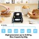 UNIWEIGH Digital Milligram Scale Accurate 0.001g/50g,Precision mg Scale for Jewelry,Powder,Gold,Gem,Reloading Scale,Micro Gram Scale with 6 Units,Tare,Cal Weight,Pocket Scale with USB&Battery Powered