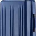 Kono Lightweight 28 Inch Expandable Luggage with Quiet Spinner Wheels TSA Lock, Scratch and Drop Resistant PC+ABS Hardside Durable Large Checked Suitcase, Navy Blue
