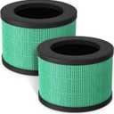 Fil-fresh 2-Pack MK01 & MK06 Replacement Filter, Compatible with AROEVE MK01 & MK06, ToLife TZ-K1, Kloudi DH-JH01 Air Purifier, 4-in-1 H13 True HEPA & Activated Carbon, Pet Dander Version (Green)