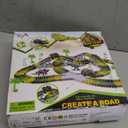 Dinosaur Toys,Create A Dinosaur World Road Race,Flexible Track Playset and 2 pcs Cool Dinosaur car for 3 4 5 6 Year & Up Old boy Girls Best Gift