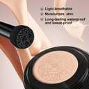 2Pcs Foundation for Older Women, Perfect for Light/Medium Complexions, Mushroom Head Air Cushion CC Cream, Cover up BB Cream for Mature Skin, Makeup Concealer Long Lasting Full Coverage