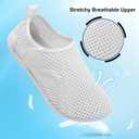 XIHALOOK Water Shoes for Women Men Quick Dry Lightweight Aqua Barefoot for Beach Swim Pool Surf Yoga Sports (White)