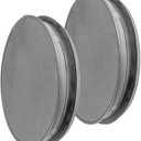HVAC OV 2pack Galvanized Metal Duct End Cap - 8 Inch with Rubber Gasket for Better Fit