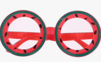 Watermelon Glasses Hawaiian Novelty Party Eyewear Lightweight Fun Party Glasses for Adults
 Pack of 6