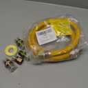 72" Dryer Gas Line Kit for Stove, Water Heater, 5/8" OD Stainless Steel Gas Hose Connector Kit with 3/4" FIP & 3/4" MIP & 1/2" MIP Fittings, Long Distance Connection