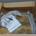 LAATOOREE Console Table, 41.7" Industrial Entryway Table with Shelf, Narrow Sofa Table for Hallway, Entrance Hall, Foyer, Corridor, Living Room - Wood Look Metal Frame - Rustic Brown