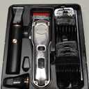 oneisall Dog Grooming Kit for Heavy Thick Hair&Coats/Low Noise Rechargeable Cordless Waterproof Dog Clippers for Grooming Animals&Pets/Pet Shaver with Stainless Steel Blade and Paw Trimmer