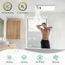 VallisCo 4-in-1 Bathroom Fan with Light & 1800W Heater