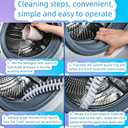 Washing Machine Set, Front-Mounted Washing Machine Cleaning Tool Accessory -2 Drum Gap Cleaning Brush for Removing Cotton lint Debris and Stains in Narrow Spaces and Gasket Rubber Seal Dryer (2 Pcs)
