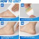 Arme Hydrocolloid Bandages, 50Pcs Gel Blister Bandages for Feet, Waterproof Blister Pads Blister Cushions for Prevention & Recovery, Blister Bandaids for Heel Foot Toe Protection(4 Shape Variety Pack)