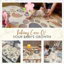 Mloong Baby Play Mat for Floor,59x71x0.4inch Playmat for Baby with Carry Bag, Foldable Play Mat,Kids Foam Play Mat,Waterproof Carlwing Mat for Baby,Large Infant Playmat,Indoor&Outdoor Playing Mat