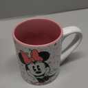 Silver Buffalo Disney Minnie Mouse Dots Glitter Ceramic Mug, 14 Ounces