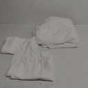 Lightweight Super Soft, Wrinkle-Free, Easy Care Microfiber 3-Piece Bed Sheet Set Duvet 104"x98", 2Pcs Pillow Case 20"x30"  Bright White, Solid