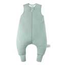 BubblePanda Rayon Made from Bamboo Toddler Sleep Sack with Feet 12-24 Months 1.0 Tog Ultra Soft Toddler Sleeping Sack 1t-2t Sleep Bag Walker Quilted Wearable Blanket with Legs 2-Way Zipper Lightweight (Sage)