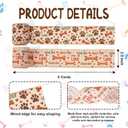 YKW 2 Rolls Dog Bone & Paw Print Burlap Ribbon - 2.5" x 5 Yards Each, Cute Woof and Love Design with Wired Edge, Perfect for Pet-Themed Crafts, Party Decor, Gift Wrapping, Weddings