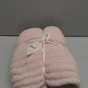 Snuggle Sac Pink Throw Blankets for Couch, Reversible Super Soft Warm Microfiber Blankets Cozy Knit Fuzzy Plush Lightweight Fluffy Throws for Sofa, Bed, Living Room, Heather Pink, 50 x 60 inches