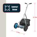 American Lawn Mower Company 1604-16 16-Inch 5-Blade Walk Behind Reel Mower with Grass Catcher