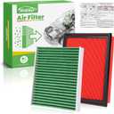 Engine+Cabin Air Filters Fit for Avalon 19-22, Camry 18-22, Highlander 20-26, RAV4 19-25, ES350 19-25 (Not Fit Hybrid) Engine Air Filter Replace Cabin Air Filter Accessories# CA12377 CF12157
