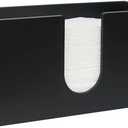 Paper Towel Dispenser Countertop, Bamboo Paper Hand Towel Holder for Bathroom Kitchen Toilet, Black Napkin Towel Holder, Napkin Dispenser Suitable for C-Fold Z-Fold Trifold Multifold Towels