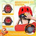Toddler/Kids Bike Helmet Set for Boys Girls 3D Adjustable Kids Helmet Protective Gear Set Knee Elbow Wrist Pads and Multi-Sports Skateboard Scooter Cycling Roller Balance Bike