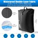 Vacuum Travel Bags with PumpElectric Wireless Air Pump, Double Layer Vacuum Seal Bags for Clothing Travel, 2PC Airless vacuum bags for travel with IP67 Waterproof (2PC+Pump)