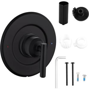 Compatible with Moen T2901BL Gibson Posi-Temp Valve Trim Kit Replacement, Matte Black Shower Trim Kit Shower Lever Handle (#2510 Valve Required)