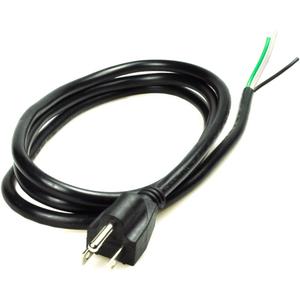 6ft 14 Gauge 3 Prong Heavy Duty Replacement Power Supply Cord Cable 110V 115V 120V Pigtail for Universal AC Appliance, NEMA 5-15 Plug US SJT 14AWG (15A)