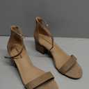 Amazon Essentials Women's Two Strap Ankle Strap Block Heel Sandal, 7.5