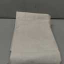 100% Blackout Shield Linen Blackout Curtains for Bedroom 84 Inches Long, Back Tab/Rod Pocket Living Room Drapes, Thermal Insulated Blackout Curtains 2 Panels Set, 50" W x 84" L, Cream